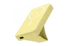 急速充電対応モバイルバッテリー 10000mAh MagSafe対応 ワイヤレス充電器【レモンイエロー】