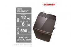 東芝【標準設置費込み】ハイブリッド乾燥搭載　12kgタテ型洗濯乾燥機　AW-12VP4(T)