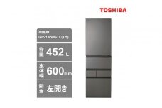 東芝　冷蔵庫【標準設置費込み】　452L　5ドア　左開き　冷凍冷蔵庫　GR-Y450GTL(TH)