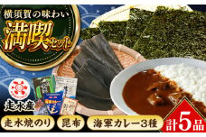 走水 焼のり 2帖（10枚×2） ・ 昆布 100g ・ カレー 3種 詰め合わせ 横須賀 人気 海産物 海軍カレー【株式会社向井製茶問屋】 [AKBB006]