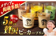 【着日指定可】葉山ビーカープリン おすすめプリン 180g×5個セット (かぼちゃ・エスプレッソ・抹茶・北海道フレッシュクリーム・チョコレート) プリン ぷりん 贅沢 スイーツ 食べ比べ 横須賀【マーロウ】 [AKAF001]