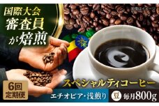 【全6回定期便】コーヒー豆 自家焙煎 浅煎り エチオピア 200g×4 TSUKIKOYA COFFEE ROASTER ツキコヤ 珈琲 こだわり 横須賀【株式会社RUINS】 [AKAD008]