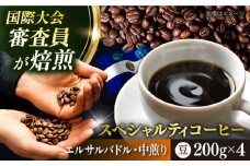 コーヒー豆 お試し 自家焙煎 中煎り エルサルバドル 200g×4 TSUKIKOYA COFFEE ROASTER ツキコヤ 珈琲 こだわり 横須賀【株式会社RUINS】 [AKAD034]