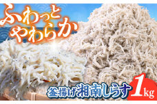 釜揚げ 湘南しらす 1kg  / しらす 湘南 ふわふわ 食感 冷凍 国産 シラス お取り寄せ 人気 大容量 佐島 横須賀 かながわブランド 神奈川県【平敏丸】 [AKEZ003]
