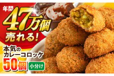 本気のカレーコロッケ50個 2.0kg カレー ころっけ 惣菜 お弁当 パーティ 大人数 揚げ物 横須賀【三富屋商事株式会社】 [AKFJ018]