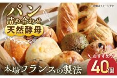 天然酵母パン 人気のパンおまかせ40個入り詰め合せ パン 天然酵母 手作り 【ザクロ】[AKFP004]