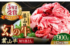 【全12回定期便】葉山牛 切り落とし300g×3パック 国産牛 牛肉 切り落とし 高級和牛 冷凍 黒毛和牛 国産 希少品種 小分け 横須賀 すき焼き すきやき ぎゅうにく きりおとし 大容量 神奈川銘品 計900g【株式会社羽根】 [AKAG032]