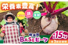 【全3回定期便】横須賀BASEビーツ 15kg（1kg×15袋）【ゆり子ファーム】 [AKCR014]