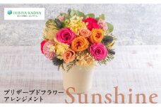プリザーブドフラワーアレンジメント Sunshine 花 ギフト ドライフラワー インテリア アレンジ フラワー プリザーブド インテリア 日比谷花壇 花 プレゼント お祝い 【株式会社日比谷花壇】 [AKBO014]