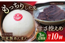 【全3回定期便】あんまん 10個入 1.1kg 冷凍 惣菜 おかず  【SUEHIRO】 [AKAS012]