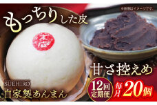 【全12回定期便】あんまん 20個入 2.2kg  冷凍 惣菜 おかず 【SUEHIRO】 [AKAS026]