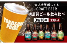 飲み比べ ビール 3種　18本セット （330ml瓶×18本）クラフトビール 【有限会社たのし屋本舗】 [AKAE048]