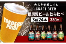 飲み比べ ビール 3種　24本セット （330ml瓶×24本）クラフトビール 【有限会社たのし屋本舗】 [AKAE049]