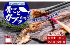 【ふるさと納税】温めるだけ 本格 干物 骨ごと食べれる ガブッリマル かます あじ さんま 金目鯛 簡単 楽 骨 不要 子供 お年寄り 安心 安全 レンジ 神奈川県 平塚市 山大フーズ