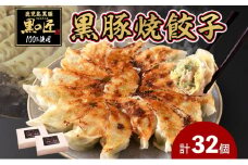 黒の匠 黒豚入り 16個×2 鹿児島豚 豚 黒豚 手作り餃子 餃子 ギョーザ 醤油 酢 旨味 コク 丹念 きめ細かい 匠 生パン 焼く コショウ 肉汁 夕食 パリパリ 冷凍便 サクサク 贈り物 団らん みづほ野 神奈川県 平塚市