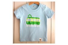 【ライトブルー・100】江ノ電キッズTシャツ
