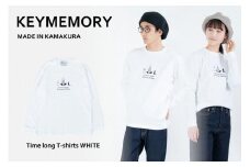 《0》レディースM　TimeロングTシャツ　White