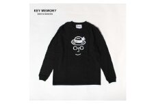 《3》メンズXL　麦わらロングTシャツ　BLACK