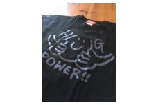 鎌倉ブランドの老舗「KAMAKULAX」の定番オリジナルHUG POWER ! Tシャツ【ブラック】Lサイズ