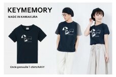 《2》【KEYMEMORY鎌倉】GrenouilleイラストTシャツ NAVY