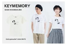 《2》【KEYMEMORY鎌倉】GrenouilleイラストTシャツ WHITE
