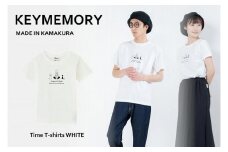《0》【KEYMEMORY鎌倉】TIMEイラストTシャツWHITE