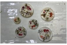 紫陽花と金魚のボタン6個セット