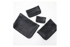 MASSTARD -MINIMAL LEATHER POUCH SMALL- BLACK