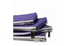 MASSTARD -MINIMAL LEATHER POUCH PETIT-PURPLE