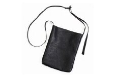 MASSTARD -MINIMAL LEATHER SACOCHE- BLACK