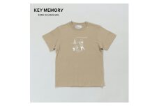 《3》【KEYMEMORY 鎌倉】トラベルイラストTシャツ BEIGE