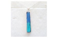 【レディース／メンズ】スクエアペンダント Aqua Blue & Crystal Turquoise
