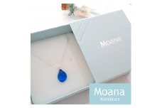 【Aqua  Blue】タイニードロップネックレス