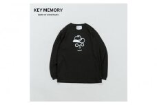 《0》【KEYMEMORY 鎌倉】カウボーイハットイラストロングTシャツ BLACK