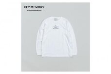 《1》【KEYMEMORY 鎌倉】フィッシュイラストロングTシャツ WHITE