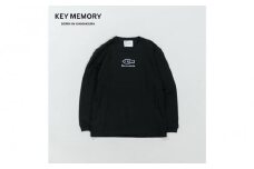 《2》【KEYMEMORY 鎌倉】フィッシュイラストロングTシャツ　BLACK
