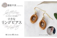 リングピアス【幅：約1cm、縦：約1.8cm】