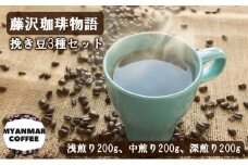 コーヒー 粉 挽き豆 詰め合わせ 計600g 藤沢珈琲物語 珈琲 飲み比べ 浅煎り 挽き豆 焙煎 濃厚 ドリップ 中煎り ブレンド 深煎り コーヒー ギフト 贈答 贈り物 フィーリングマン 神奈川 湘南 藤沢