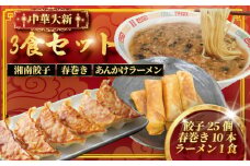 ぎょうざ 餃子 25個 春巻き 10本 ラーメン 1食 中華 セット 詰合せ 春巻 らーめん 肉汁 大きい 旨い 小分け パック 豚肉 ぶた 野菜 焼き餃子  gyouza ギョーザ 冷凍餃子 生餃子 冷凍 ご飯 おかず 夕食 簡単調理 時短 手作り餃子 冷凍食品 大新 神奈川 湘南 藤沢
