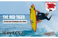 PYZEL SURFBOARDS RED TIGER 3FIN FCS2 サーフボード パイゼル 初心者 中級者 サーフィン 藤沢市 江ノ島【Size：6'1"、Width：19 5 /8"、Thickness： 2 9/16"、Volume：32.70L】江の島