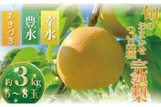 梨 なし ナシ 約3kg 6玉から8玉 8月下旬発送 くだもの 果物 フルーツ nasi 旬 新鮮 完熟 先行予約 数量限定 産地直送 農家直送 幸水 豊水 あきづき プレゼント ギフト 贈り物 有機肥料 冷蔵 鈴木園 神奈川 湘南 藤沢