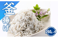 湘南しらす 計 1kg 以上 260g × 4 パック 釜揚げしらす 釜揚げ しらす シラス sirasu じゃこ ちりめん しらす干し 江の島しらす  イワシ 小分け 手軽 海鮮 魚 魚介 魚貝 小魚 ごはん 海鮮丼 丼 米 冷凍 江の島 江ノ島 とびっちょ 国産 神奈川 湘南 藤沢