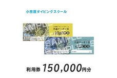 小田原ダイビングスクール 共通クーポン券 150,000円分