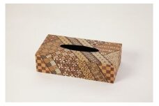 【箱根寄木細工　ティッシュケース　小寄木】お部屋の雰囲気作りのアクセントに