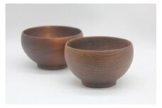 めいぼく椀テッラ大 2樹種セット(ブナ・サクラ)【めいぼく椀テッラ 13.0φ×7.4cm 手作り ウレタン塗装 国産天然木 おしゃれ プレゼント 記念 お祝い 夫婦 神奈川県 小田原市 】
