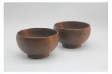 めいぼく椀テッラ小 2樹種セット(ブナ・サクラ)【めいぼく椀テッラ  10.5φ×6cm 手作り ウレタン塗装 国産天然木 おしゃれ プレゼント 記念 お祝い お椀 神奈川県 小田原市 】