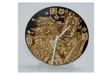 新マンホールデザイン「小田原巡り」制作記念時計【マンホール 小田原マンホール 小田原巡り 制作記念時計 マンホールモチーフ時計 直径：250mm 厚さ（本体部分）：9mm 厚さ（時計部分含む）：26mm 神奈川県 小田原市 】