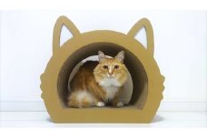 ねこの爪とぎ　みみCT　カラー；クラフト【 ペット用品 爪とぎ 神奈川県 小田原市 】