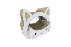 ねこの爪とぎ　みみCT＋かおCT セット　カラー；ホワイト【 ペット用品 爪とぎ 神奈川県 小田原市 】