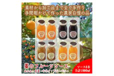 手づくりジャムソース 8本セット 手作りみかん キウイ あまなつ ブルーベリー 125ml 詰め合わせ ギフト 【 家庭用 自宅用 贈答品 贈答用 ギフト お取り寄せ お中元 お歳暮 贈り物 お祝い 神奈川県 小田原市 】